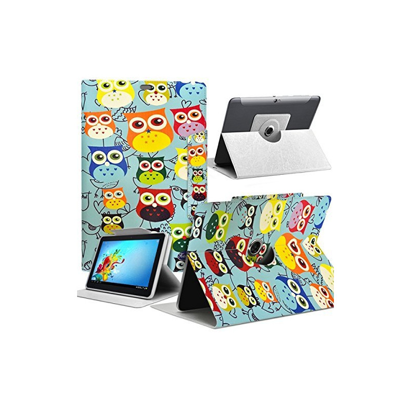 Housse Etui Motif KJ23 Universel L pour Tablette Archos 101c Platinum