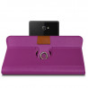 Housse Etui Fonction Support 360 degrés Universel M couleur Violet pour Sony Xperia M2