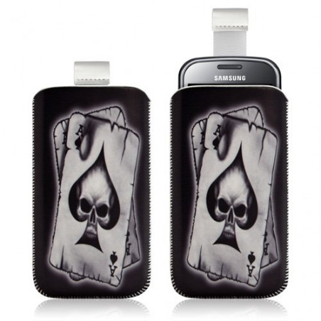 Housse coque étui pochette pour Samsung Chat 335 S3350 avec motif