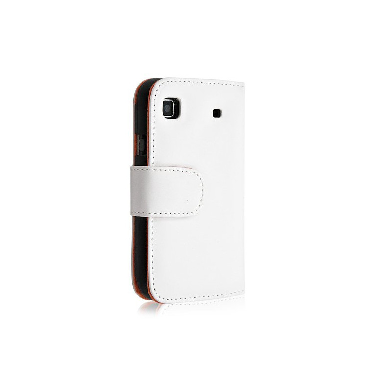 Housse coque étui pour Samsung Galaxy S i9000 couleur blanc + film écran