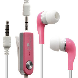 Kit piéton main libre couleur rose pour Apple : iPhone / iPhone 3G / iPhone 3GS / iPhone 4 / iPhone 4S / iPod Nano 1G / iPod Na