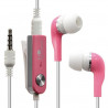 Kit piéton main libre couleur rose pour Apple : iPhone / iPhone 3G / iPhone 3GS / iPhone 4 / iPhone 4S / iPod Nano 1G / iPod Na