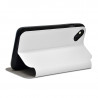 Housse Coque Etui S-View Fonction Support Couleur Blanc pour Wiko Rainbow Up 4G