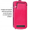 Etui Coque Silicone S-View Couleur rose fushia Universel XL pour Doogee F5