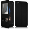 Etui S-View Fonction Support Couleur Noir pour Huawei Ascend P8 Lite