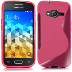 Housse Coque Etui S-Line Couleur Rose Fushia pour Samsung Galaxy Trend 2 Lite