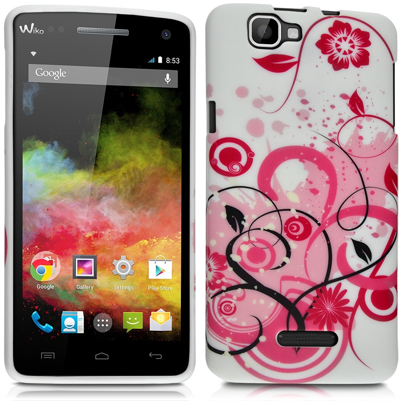 Housse Etui Coque Semi Rigide avec Motif SC04 pour Wiko Rainbow + Film de Protection