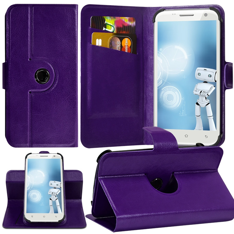 Housse Etui Fonction Support 360° Universel S couleur Violet pour Yezz Andy 4.5EL LTE