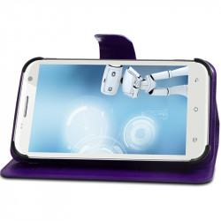 Housse Etui Fonction Support 360° Universel S couleur Violet pour Yezz Andy 4.5EL LTE