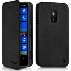 Etui à rabat latéral Support Couleur Anthracite pour Nokia Lumia 620 + Film de protection