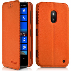 Etui à rabat latéral Support Couleur Orange pour Nokia Lumia 620 + Film de protection