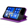 Etui à rabat latéral Support Couleur Violet pour Nokia Lumia 620 + Film de protection