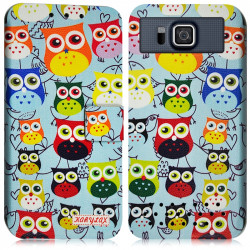 Housse Coque Etui Universel M avec Motif  HF01 pour Samsung Galaxy Alpha