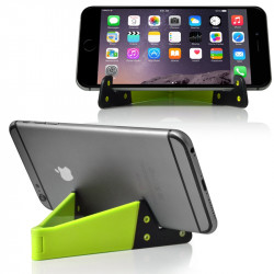 Support Universel Pliable de poche couleur vert pour Smartphone Tablette Tactile