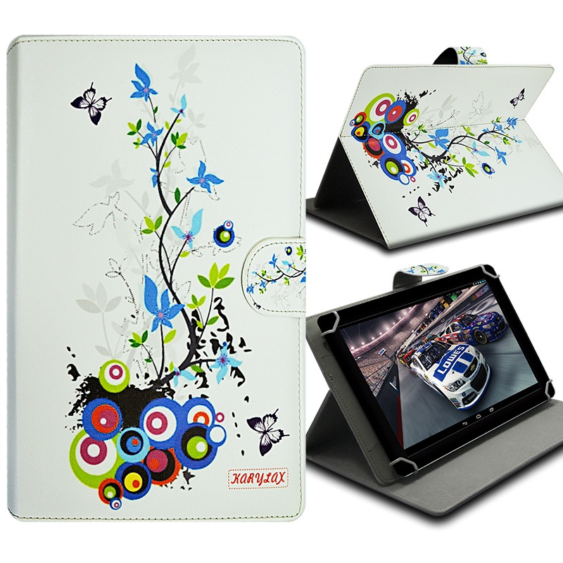 Housse Etui Universel S à Rabat et Support Motif HF01 pour Tablette Alcatel Pixi 8,POP 7,POP 8