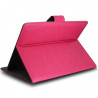 Housse Etui Universel M à Rabat et Support Rose Fushia pour Tablette Sony Xperia Z3 Tablet Compact