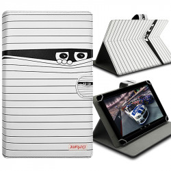 Housse Etui Universel M à Rabat et Support Motif SC04  pour Tablette Acer Iconia One 8 B1-820, Dell Venue 8 7000