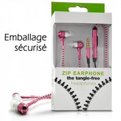 Ecouteurs Kit Mains Libres Zip couleur rose fushia Pour Microsoft 640, 640 XL, 535, 435, 950, 950XL