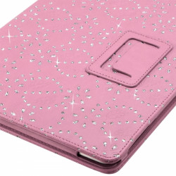 Etui Universel M Diamant Couleur Rose pour Tablette Samsung Galaxy Tab A 9,7"