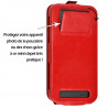 Etui Coque Silicone S-View rouge Universel XS pour Yezz Andy 4EI2