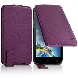Housse Etui Clapet Couleur Violet Universel M pour Blackberry Priv