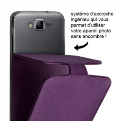 Housse Etui Clapet Couleur Violet Universel M pour Blackberry Priv
