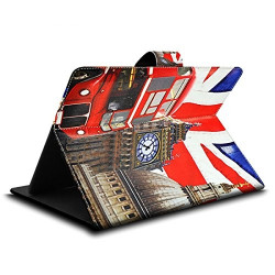 Housse Etui Universel à Rabat Fonction Support avec motif ZA06 pour Tablette Logicom S732 7"