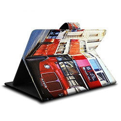 Housse Etui Universel à Rabat Fonction Support avec motif ZA10 pour Tablette Logicom Tab750 7"