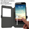 Etui S-View Universel S Couleur Noir pour smartphone Kazam Trooper² 4.5