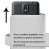 Etui Universel S porte-carte à rabat latéral Couleur Blanc pour smartphone 