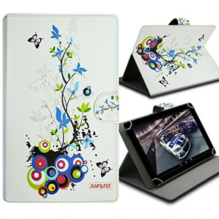 Etui Universel S Support motif HF01 pour Tablette Polaroid Infinite + 3G 7"