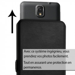 Etui double S-View Universel S Couleur Noir pour smartphone Yezz Andy 4EI2