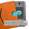 Housse Etui Support 360 degrés Universel M couleur Bleu Clair pour Orange Dive 30