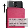 Etui double S-View Universel S Couleur rose fushia pour smartphone Yezz Andy 4EL2 LTE