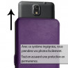 Etui double S-View Universel S Couleur violet pour smartphone Yezz Andy 4EI2