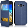 Etui S-View Fonction Support Couleur Bleu pour Samsung Galaxy Trend 2 Lite