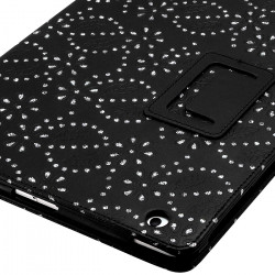 Housse coque etui pour Apple iPad 3 Style Diamant Couleur Noir