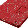 Housse coque etui pour Apple iPad 3 Style Diamant Couleur Rouge