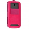 Etui Coque Silicone S-View Couleur rose fushia Universel XL pour Huawei Honor X5