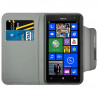 Housse Coque Etui Portefeuille Style Diamant Universel M couleur pour Nokia Lumia 625