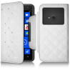 Housse Coque Etui Portefeuille Style Diamant Universel M couleur pour Nokia Lumia 625