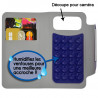 Housse Coque Etui Portefeuille Style Diamant Universel S couleur bleu clair pour Nokia Lumia 630