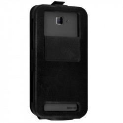 Etui Coque Silicone S-View Couleur noir Universel XL pour Huawei Honor 5X