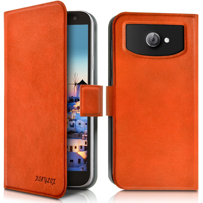 Housse Etui Universel S couleur orange pour Huawei Y3/Y360