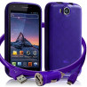 Housse Coque Semi Rigide Couleur Violet Translucide pour Wiko Cink Peax 2 + Chargeur Auto