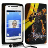 housse étui coque en gel pour Sony Ericsson Xperia X8 avec motifs + stylet