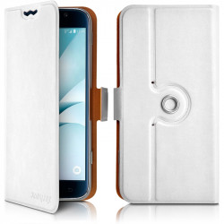 Housse Etui Support 360 degrés Universel S couleur Blanc pour Yezz Andy A4EI2