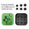 Ecouteurs Oreillette Filaires Super Basse Vert pour Apple iPhone 6, Iphone 6S