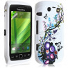 Housse coque étui en gel pour BlackBerry Torch 9860 avec motif + Film