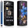 Housse étui coque gel pour Sony Ericsson Xperia Ray motif HF16 + Stylet luxe